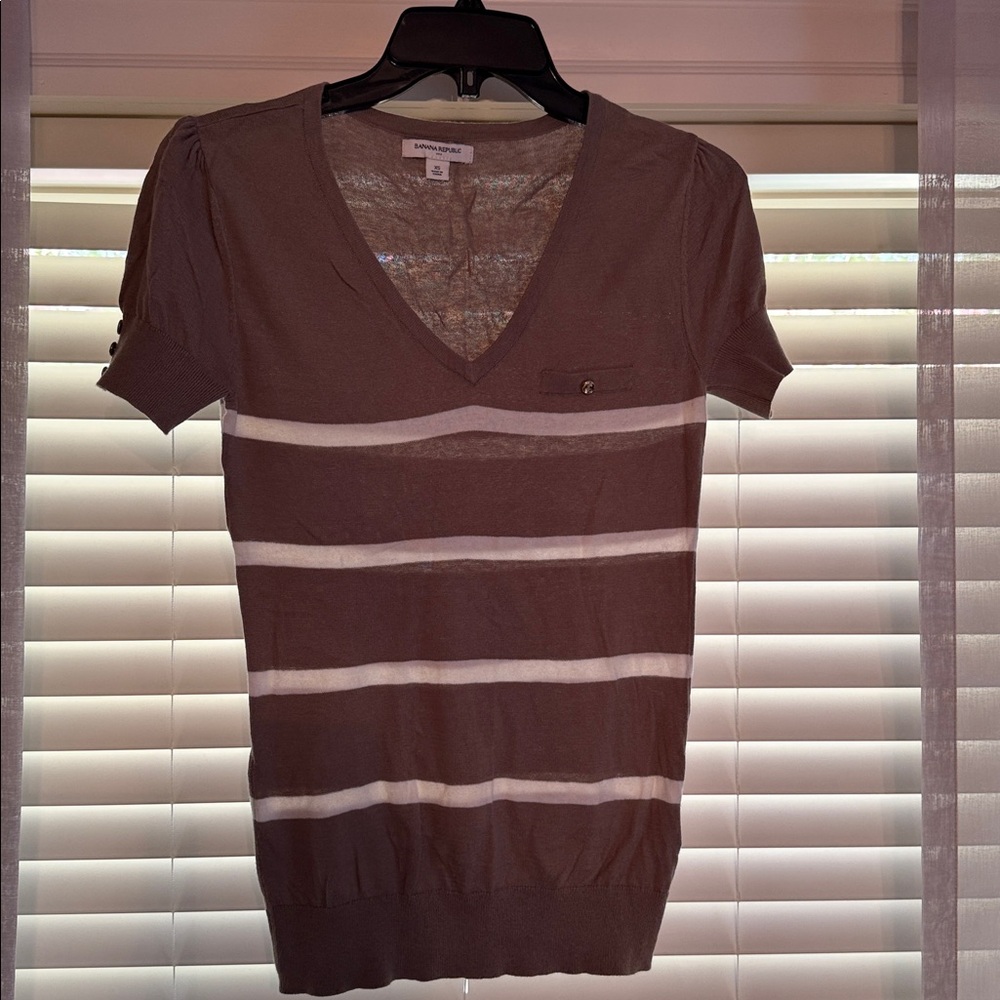 Banana Republic Taupe Knit Top - size XS